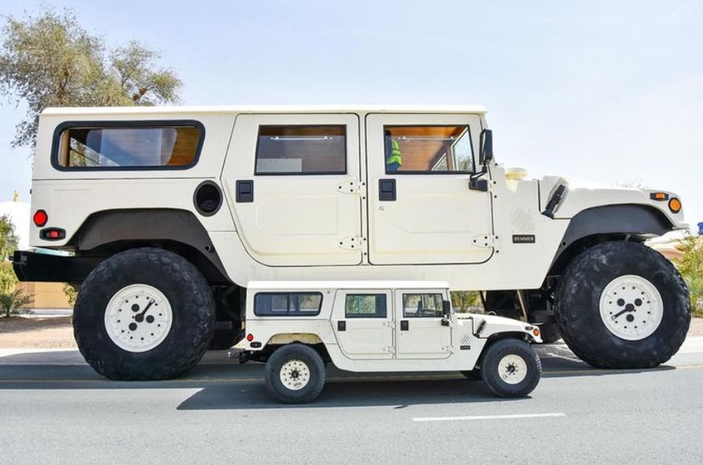 Hummer H1 gigante é do tamanho de uma casa