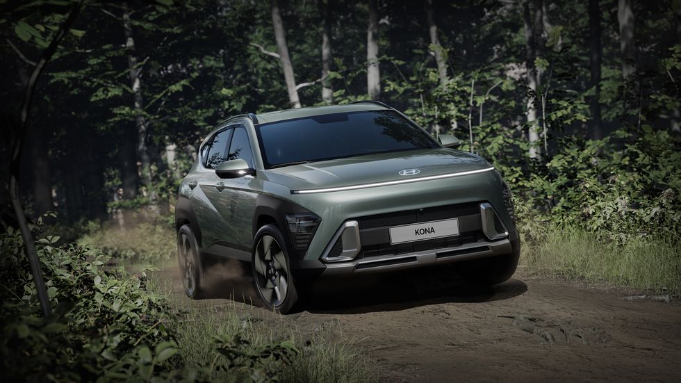 Novo Hyundai Kona 2024 mostra design elegante com LEDs de largura total