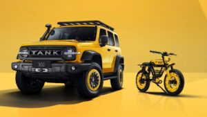 Novo Tank 300 4×4: SUV vem junto com bicicleta elétrica em edição limitada